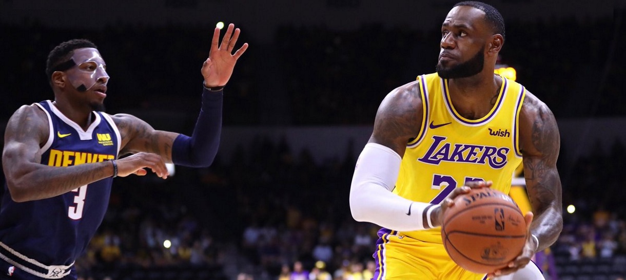 Lakers encara Nuggets em estreia de Lebron no Staples Center