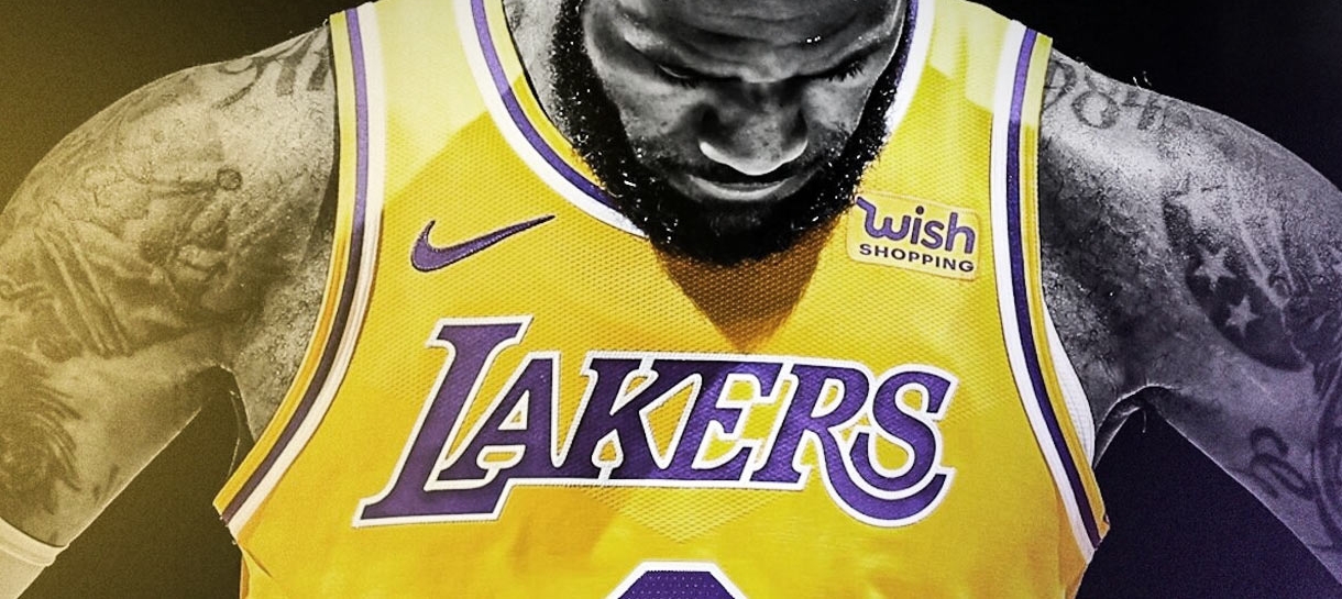 Lakers revela imagem de LeBron James com o novo número de sua camisa