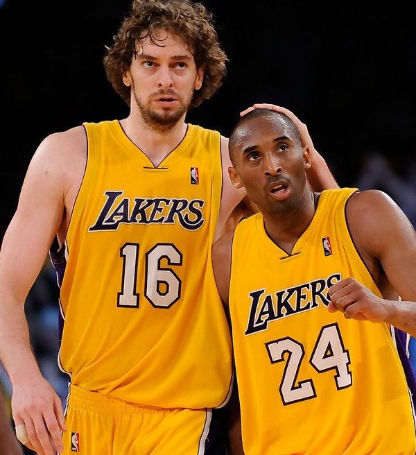 NBA: Nenhuma homenagem a Kobe Bryant será igual a de Pau Gasol